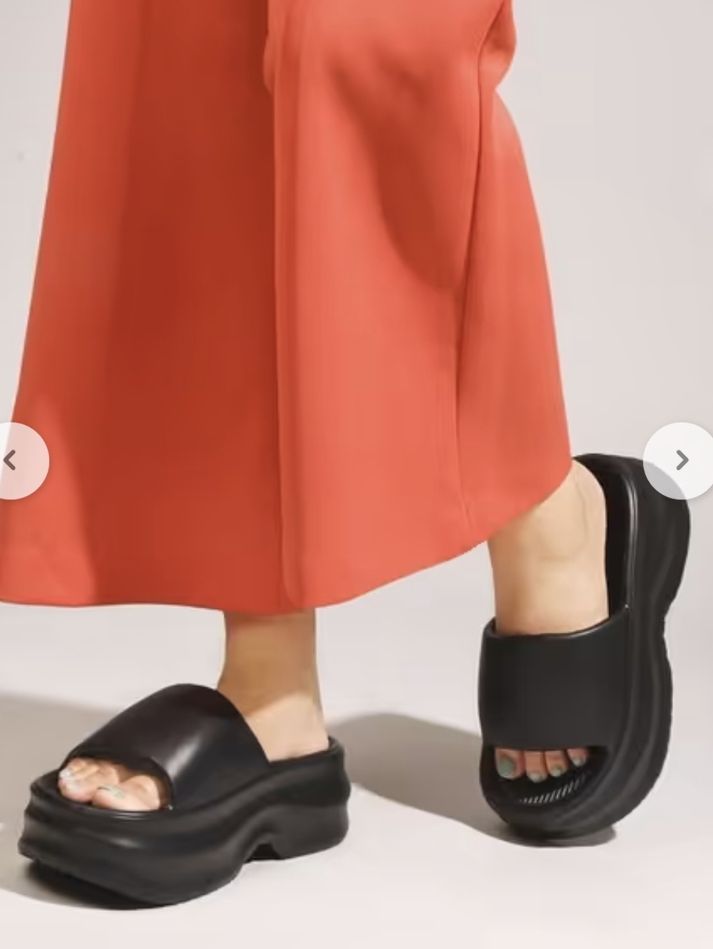 Platform slides With a chunky '90s sole Lightweight Comfy Black Shoes Sz 38 (7) - Picture 12 of 14